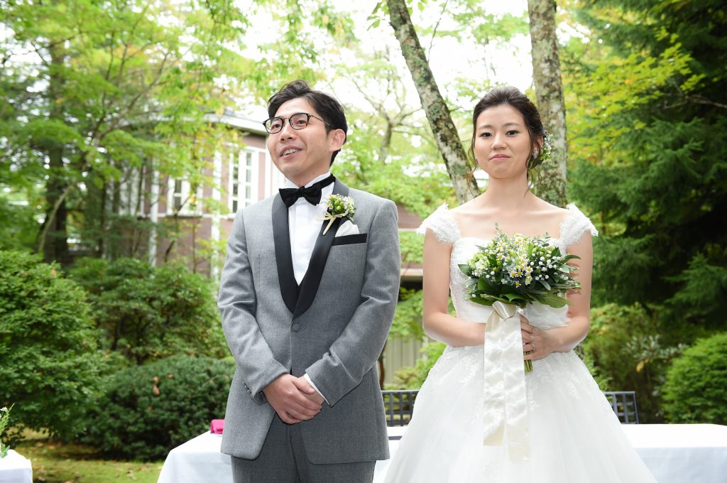 結婚式のシーン